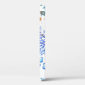 手引きサンゴ：水中の海のパターン。 Case-Mate iPhoneケース (裏面 / 左)