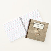 手引きパラソルマッシュルームパーソナライズされた部品 ノートブック (内部)