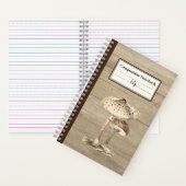 手引きパラソルマッシュルームパーソナライズされた部品 ノートブック (内側)