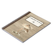 手引きパラソルマッシュルームパーソナライズされた部品 ノートブック (左側)