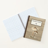 手引きパラソルマッシュルームパーソナライズされた部品 ノートブック (内部)