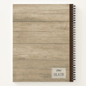 手引きパラソルマッシュルームパーソナライズされた部品 ノートブック (裏面)