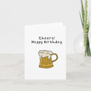 手引きビール誕生日カード カード