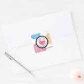 手引きファジー糸クロシェ針ギフトラベルラベル スクエアシール (封筒)