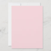 手引きベビーガールベビーシャワー招待状 招待状 (裏面)