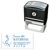 手引きボートいかり&ロープ名差出人住所 セルフインキングスタンプ (インサイチュ)