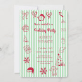 手引き休日お洒落パーティー 招待状 (正面)