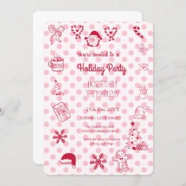 手引き休日お洒落パーティー 招待状