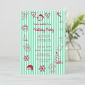 手引き休日お洒落パーティー 招待状 (スタンド正面)