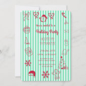 手引き休日お洒落パーティー 招待状 (正面)