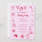 手引き休日お洒落パーティー 招待状 (正面)