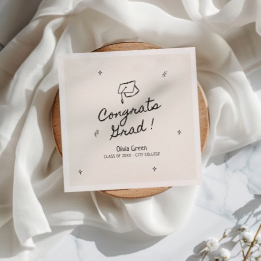 手引き卒業お洒落パーティー スタンダードカクテルナプキン