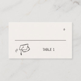 手引き卒業キャップ プレイスカード