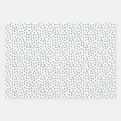 手引き弓の休日ラッピング紙 – 緑 ラッピングペーパーシート (正面3)