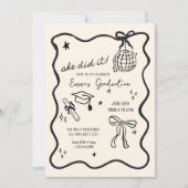 手引き弓の卒業発表 招待状 (正面)