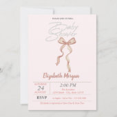 手引き弓シャワー点々のある招待状 招待状 (正面)