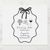 手引き弓フローラ花嫁の提案 スパークリングワインラベル (シングルラベル)