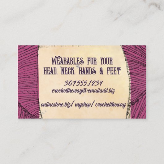 手引き撚り糸ハンクスケッチフック 名刺 (裏面)