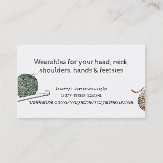 手引き撚り糸ハンクスケッチフック 名刺 (裏面)