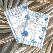 手引き最後のトーストを海岸でバチェロレッテ 招待状