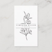 手引き植物花屋ビジネスカード 名刺 (正面)