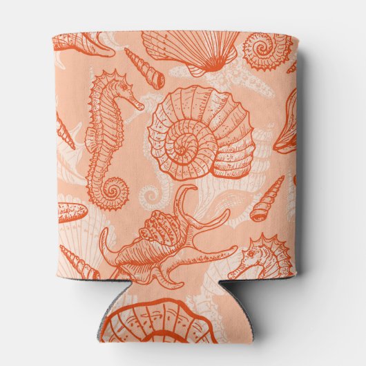 手引き海：ヴィンテージパターン 缶クーラー (裏面)