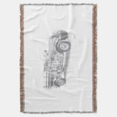 手引き消防車の毛布 スローブランケット (正面縦)