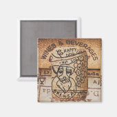 手引き犬ブルワリーマグネット マグネット (正面/裏面)