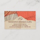 手引き糸編み物製の名刺 名刺 (裏面)