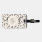 手引き船首の荷物パーソナライズされたタグ ラゲッジタグ (裏面横)