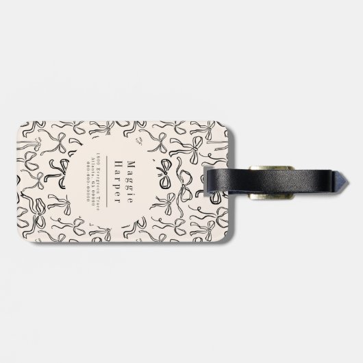 手引き船首の荷物パーソナライズされたタグ ラゲッジタグ (裏面横)