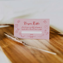 手引き赤ちゃんシャワー、ボウガールおむつラッフル