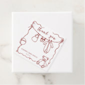 手引き赤ちゃん服の赤ちゃんシャワー感謝していユー フェイバータグ (インサイチュ)