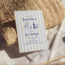 手引き食イタリアン品ストライプのブライダルシャワー