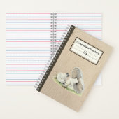 手引き馬用きのこ組成パーソナライズされた物 ノートブック (内側)