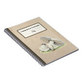 手引き馬用きのこ組成パーソナライズされた物 ノートブック (右側)