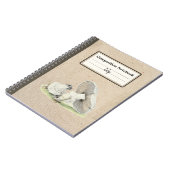 手引き馬用きのこ組成パーソナライズされた物 ノートブック (左側)