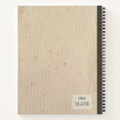 手引き馬用きのこ組成パーソナライズされた物 ノートブック (裏面)