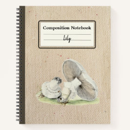 手引き馬用きのこ組成パーソナライズされた物 ノートブック