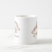 手引き馬蹄形 | ニュートラル素朴ウェスタン コーヒーマグカップ (中央)