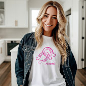 手引き馬蹄形 | ホットピンクウェスタン女性のカーボーイ トライブレンドＴシャツ