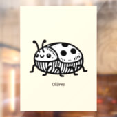 手引き魅力的甲虫イラストレーション ウィンドウサイン (シート2)