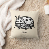 手引き魅力的甲虫イラストレーション クッション (ブランケット)