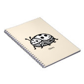 手引き魅力的甲虫イラストレーション ノートブック (右側)