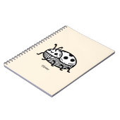 手引き魅力的甲虫イラストレーション ノートブック (左側)