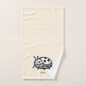 手引き魅力的甲虫イラストレーション バスタオルセット (ハンドタオル)