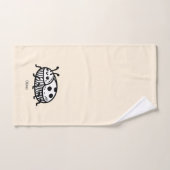 手引き魅力的甲虫イラストレーション バスタオルセット (ハンドタオル)