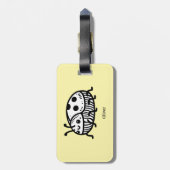 手引き魅力的甲虫イラストレーション ラゲッジタグ (裏面縦)