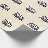 手引き魅力的甲虫イラストレーション ラッピングペーパー (角)