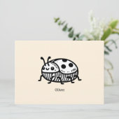 手引き魅力的甲虫イラストレーション 招待状 (スタンド正面)